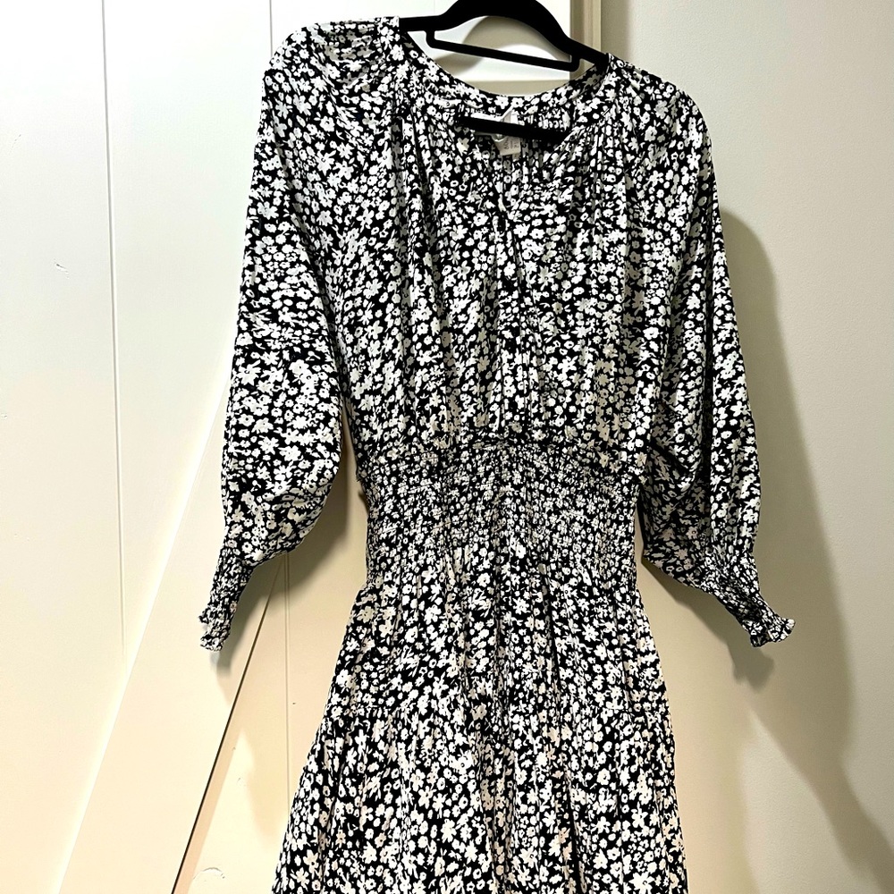 Like New! Apiece Apart Long Sleeve Floral Minidress- M Purchased May 2022